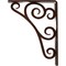 Ekena Millwork Tristan Wrought Iron Bracket, (Single center brace), Antiqued Copper 1 1/2"W x 5 1/2"D x 8"H BKTM01X05X08STNACO - alternate 2